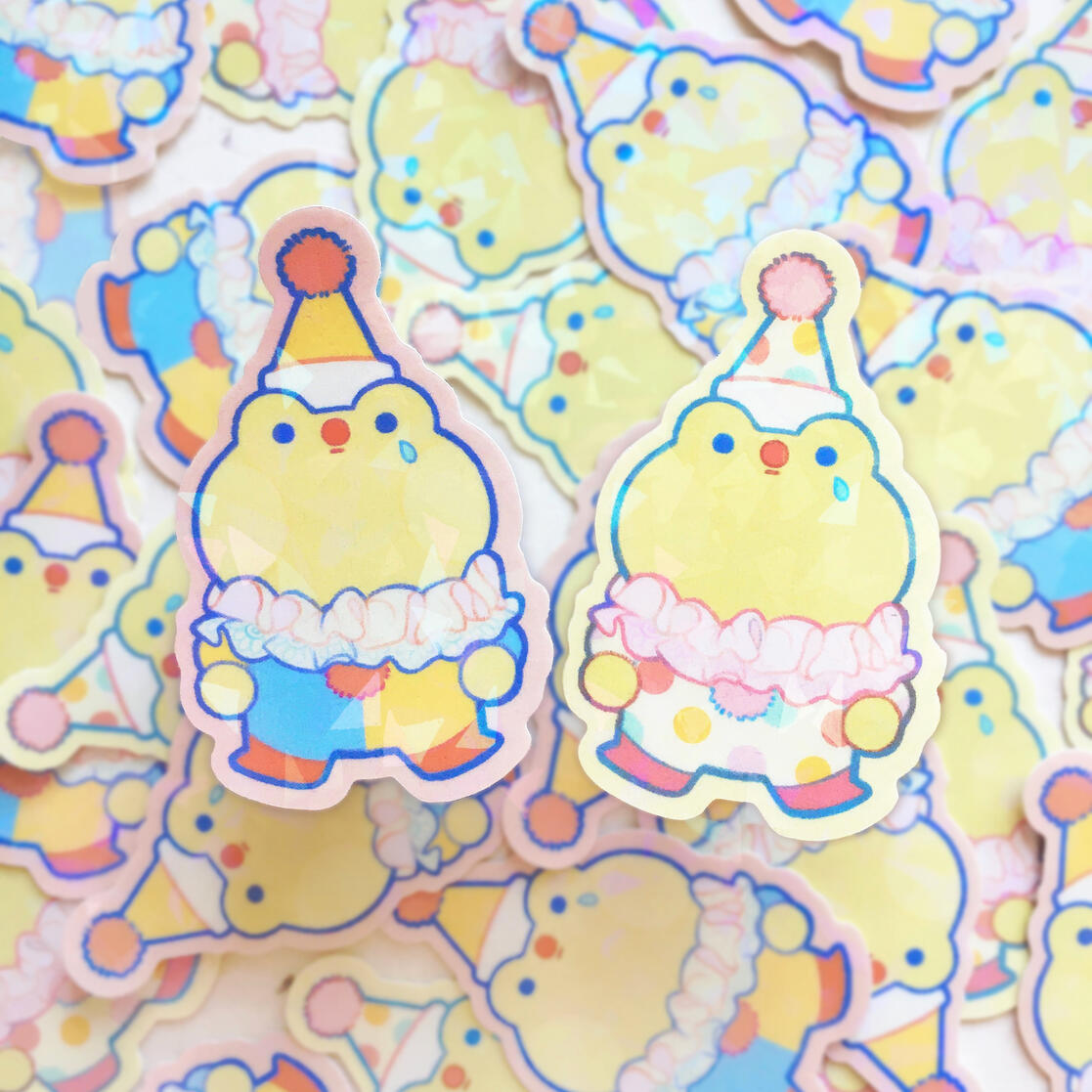 Frog Clowns Stickers