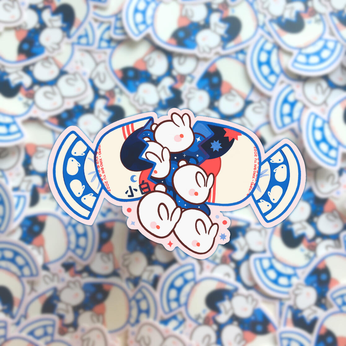 White Rabbit Stickers